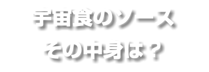 宇宙食のソース その中身は？