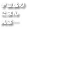宇宙食の ごはん 実は…